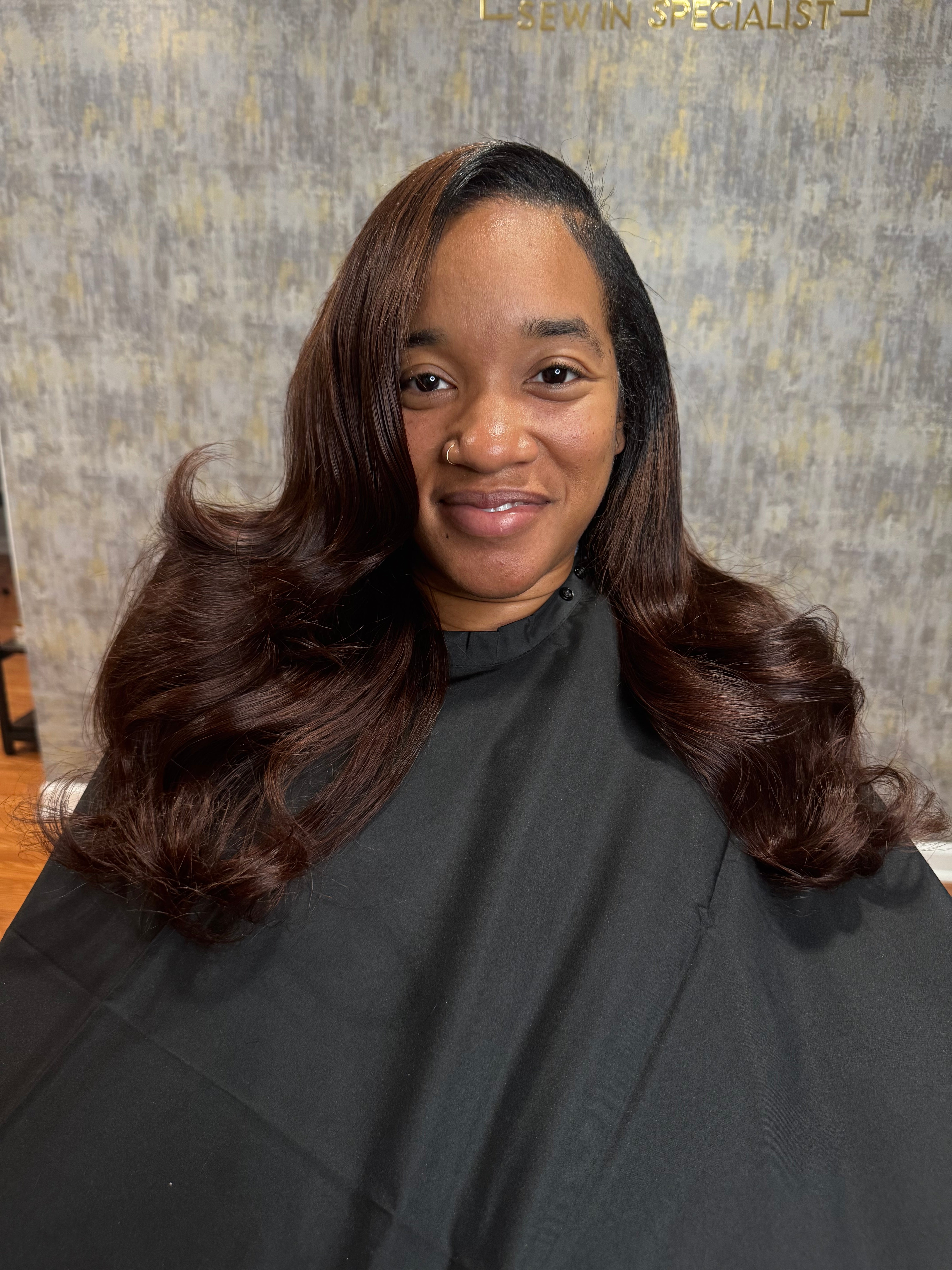 Diva side part  Sew In(booking fee)